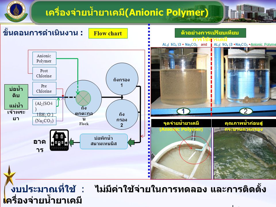 เครื่องจ่ายน้ำยาเคมี(Anionic Polymer)