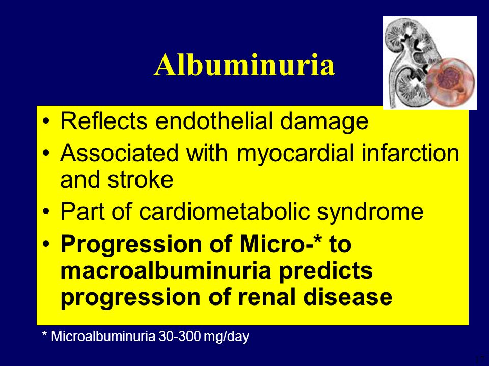 Albuminuria Reflects endothelial damage