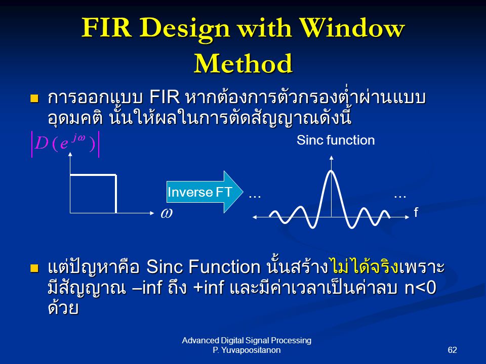 FIR Design with Window Method