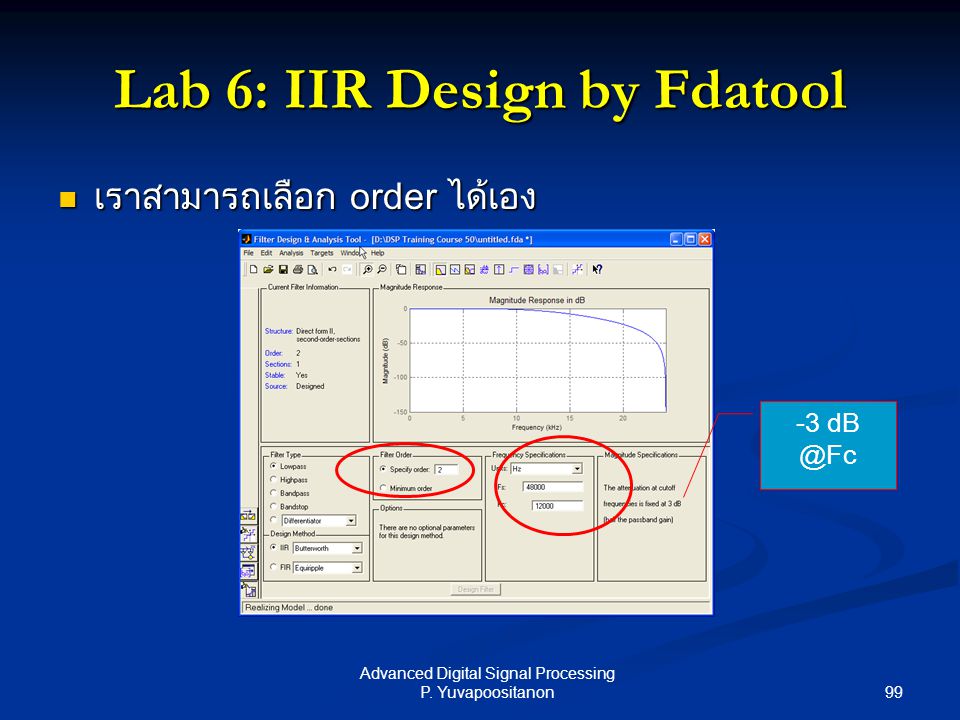 Lab 6: IIR Design by Fdatool