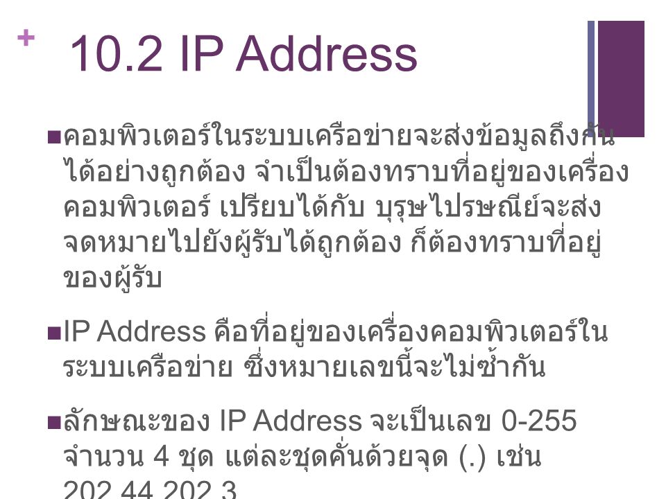 10.2 IP Address
