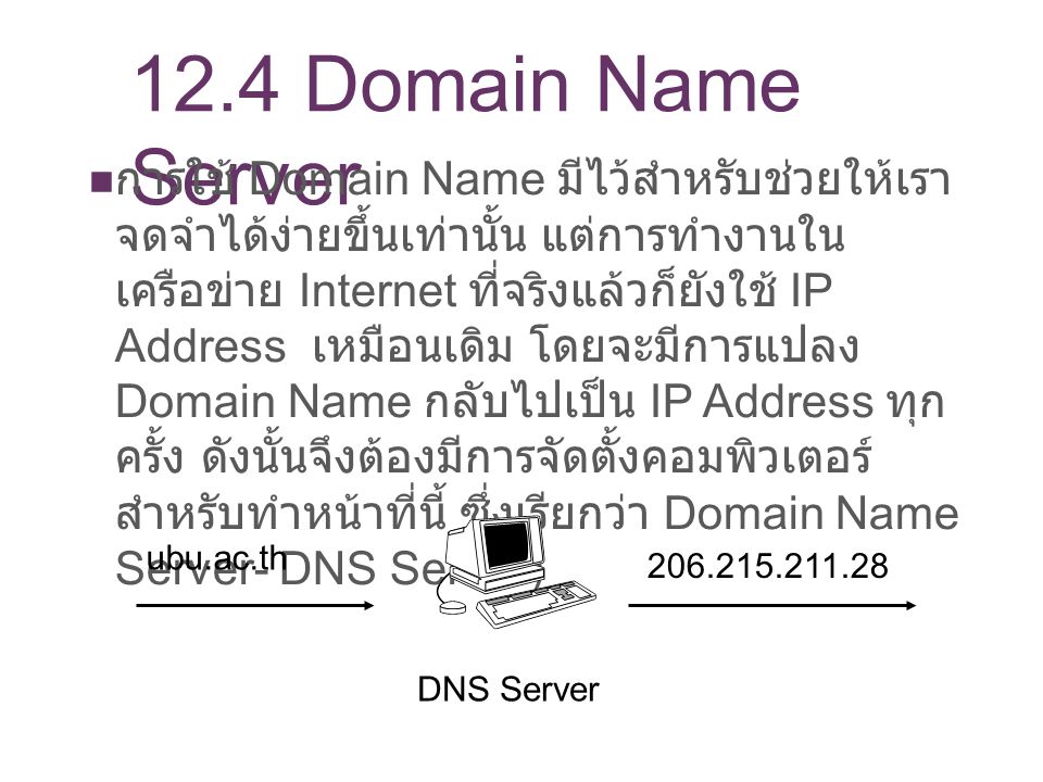 12.4 Domain Name Server