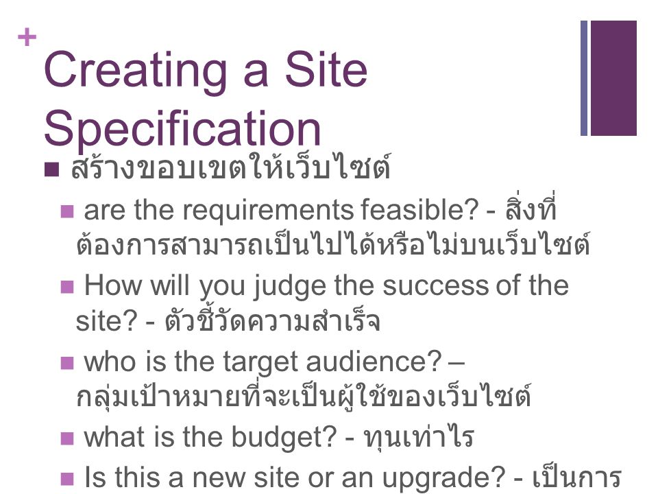 Creating a Site Specification
