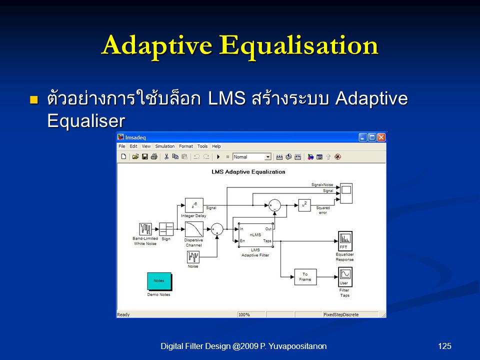 Adaptive Equalisation