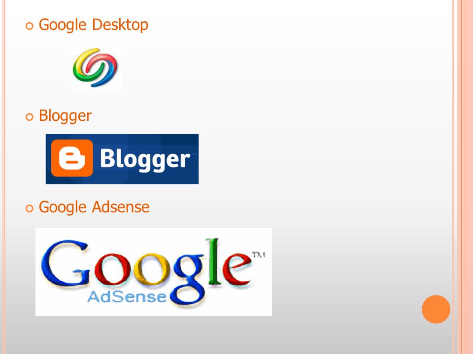Google Desktop Blogger Google Adsense