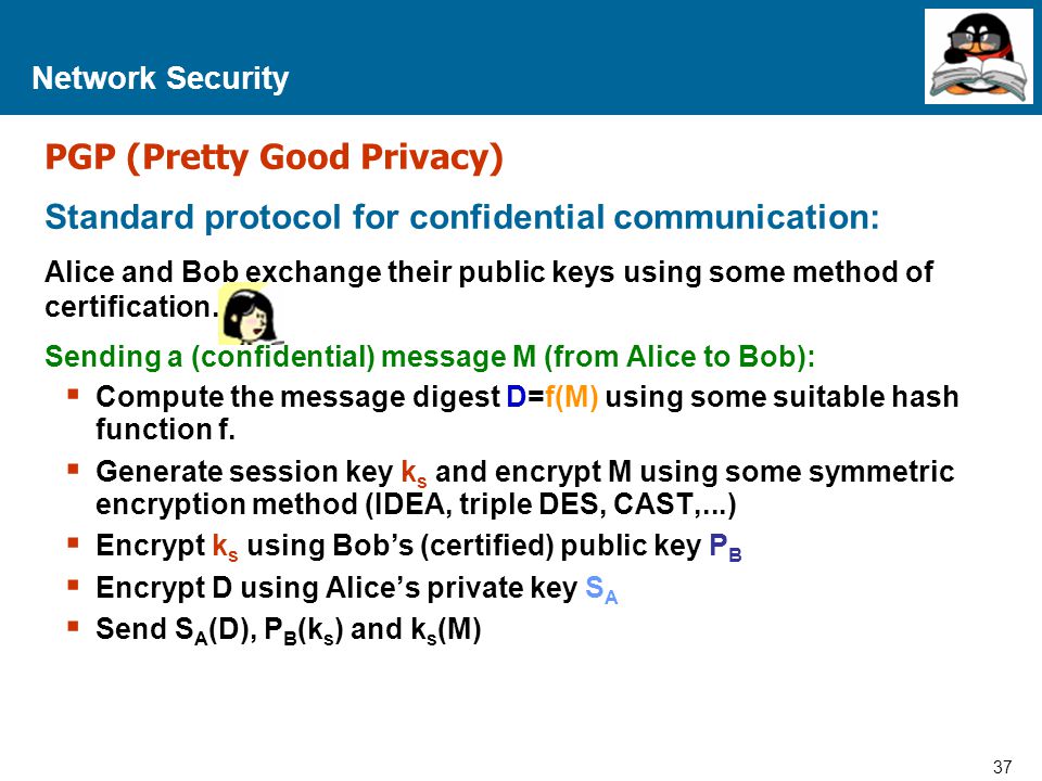 PGP (Pretty Good Privacy)