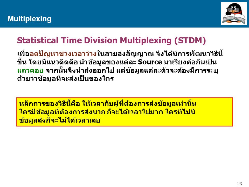 Statistical Time Division Multiplexing (STDM)