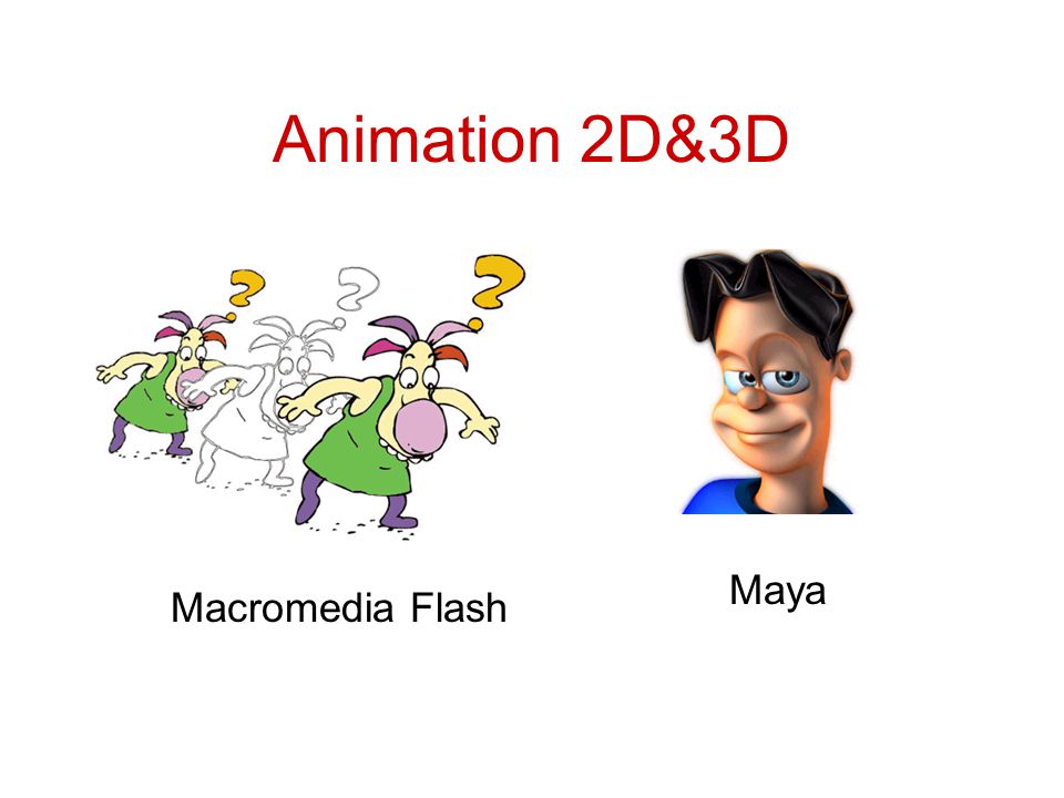 Animation 2D&3D Maya Macromedia Flash