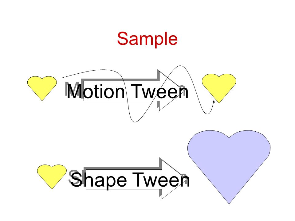 Sample Motion Tween Shape Tween