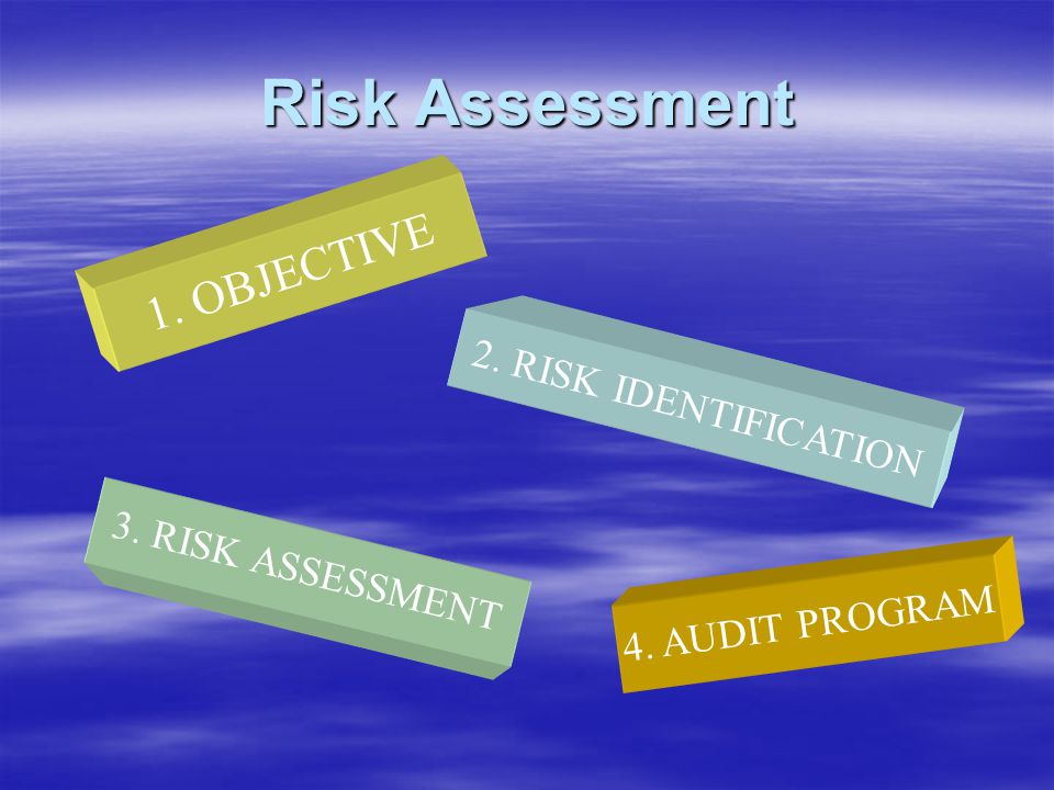 Risk Assessment 1. OBJECTIVE 2. RISK IDENTIFICATION 3. RISK ASSESSMENT
