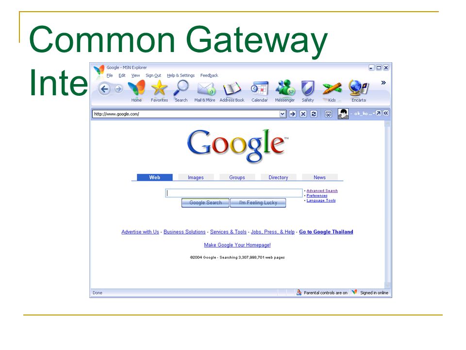Common Gateway Interface (CGI)