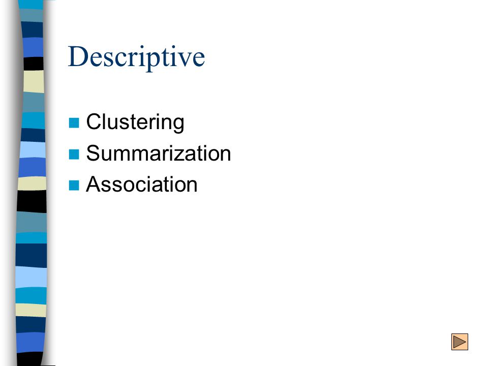 Descriptive Clustering Summarization Association
