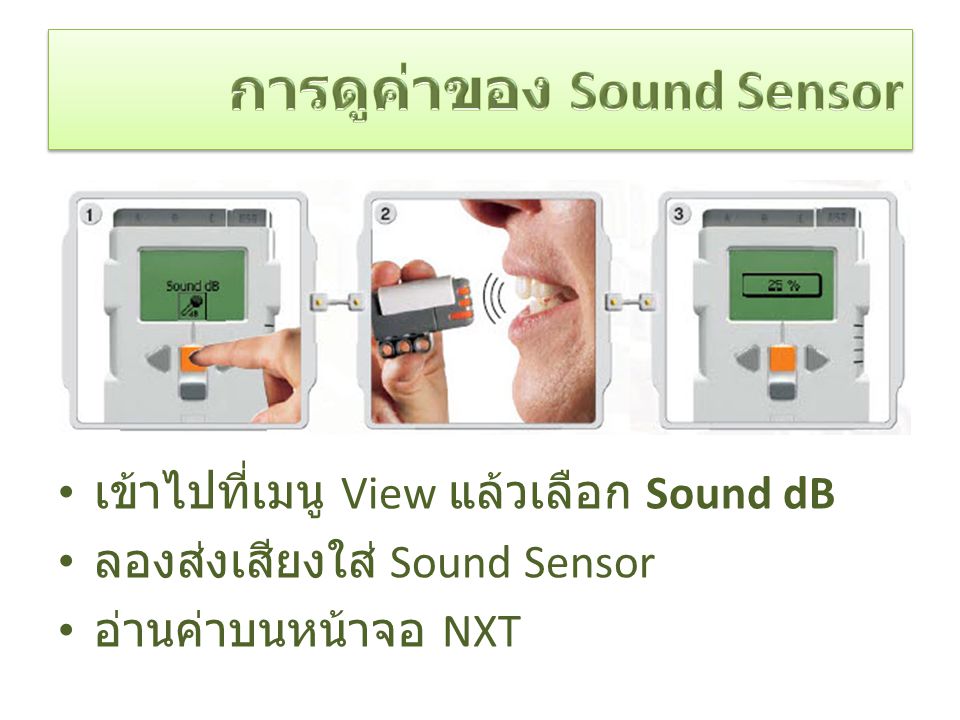 การดูค่าของ Sound Sensor