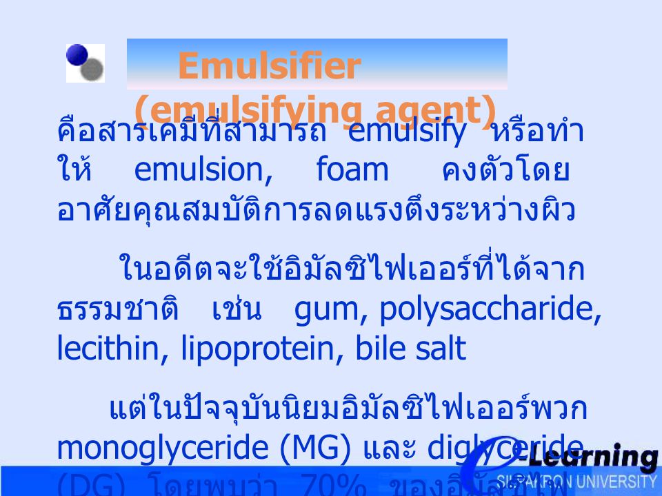 Emulsifier (emulsifying agent)