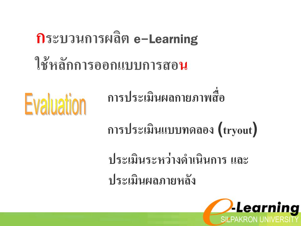 กระบวนการผลิต e-Learning