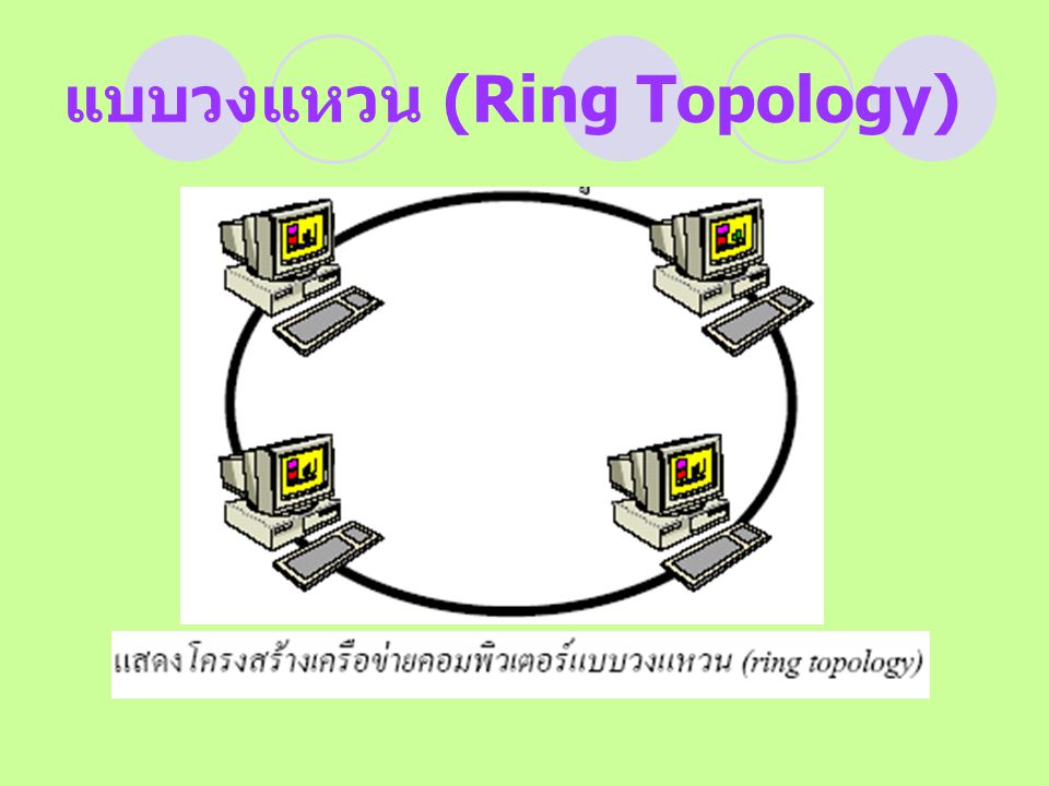 แบบวงแหวน (Ring Topology)