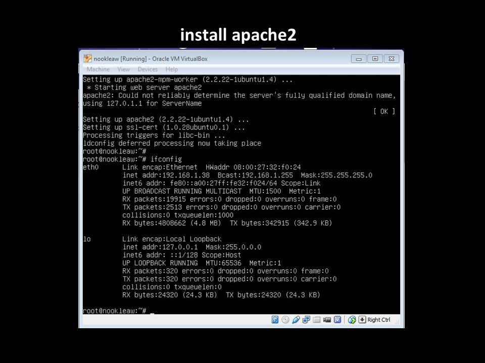 install apache2