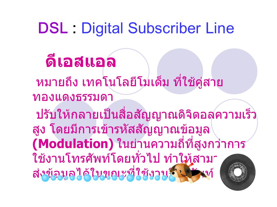 DSL : Digital Subscriber Line