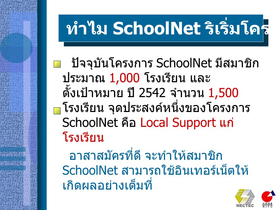 ทำไม SchoolNet ริเริ่มโครงการอาสาสมัคร