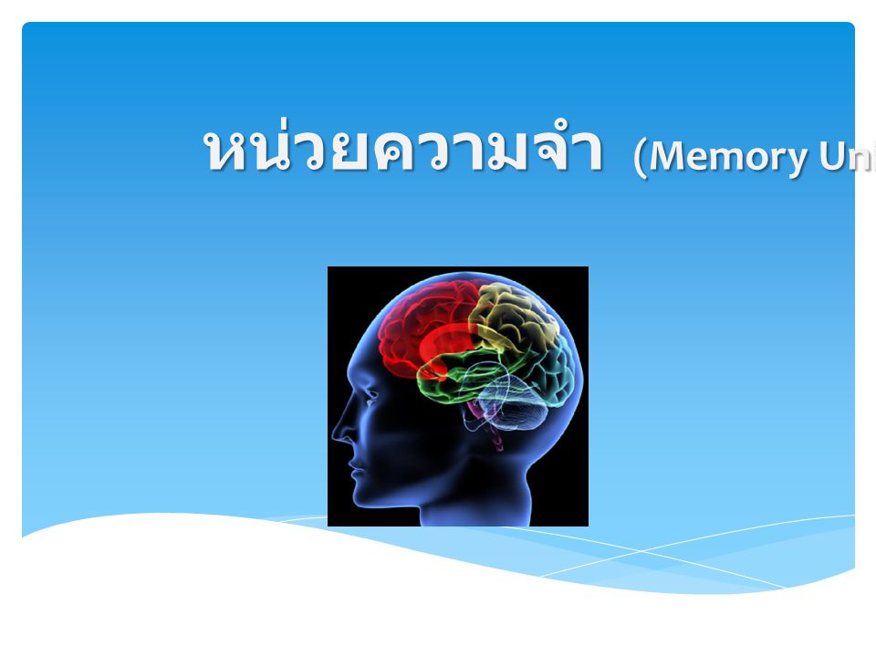 หน่วยความจำ (Memory Unit)