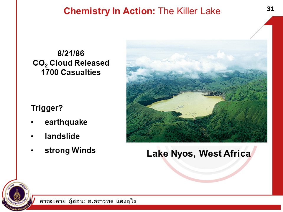 Chemistry In Action: The Killer Lake