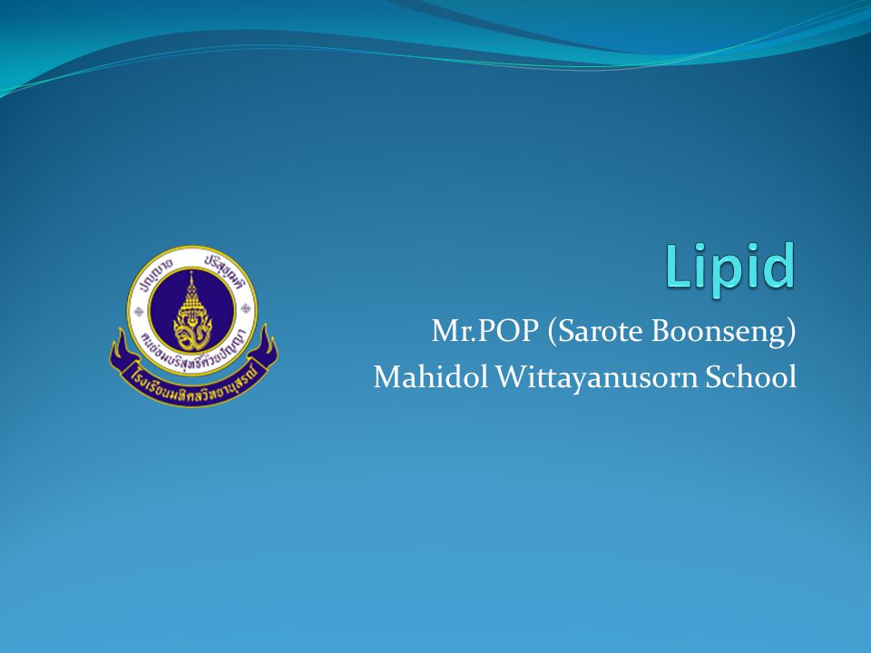 Mr.POP (Sarote Boonseng) Mahidol Wittayanusorn School