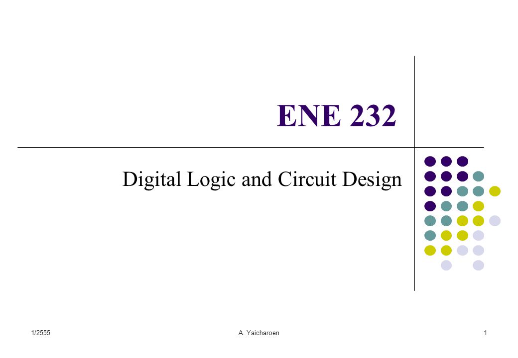 Digital Logic and Circuit Design