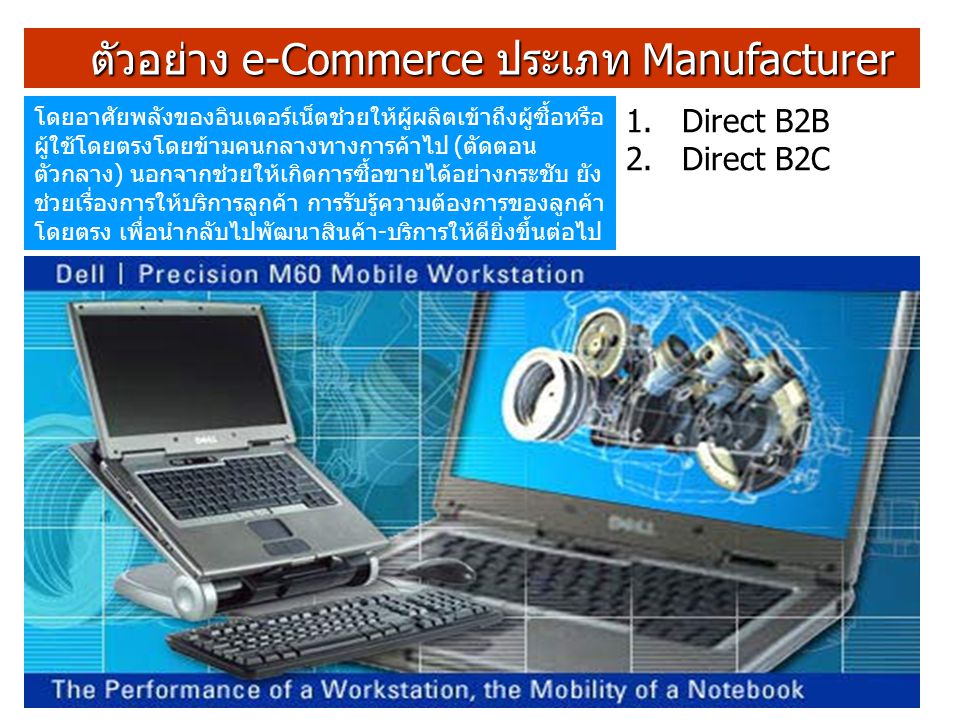 ตัวอย่าง e-Commerce ประเภท Manufacturer