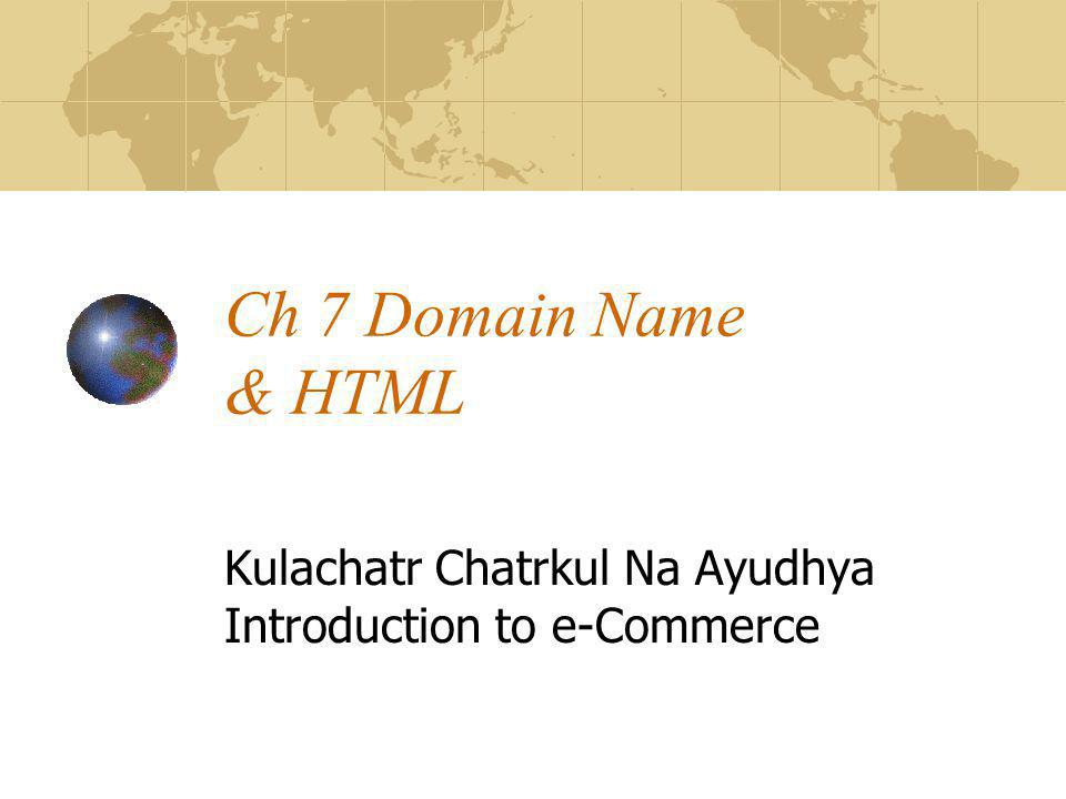 Kulachatr Chatrkul Na Ayudhya Introduction to e-Commerce