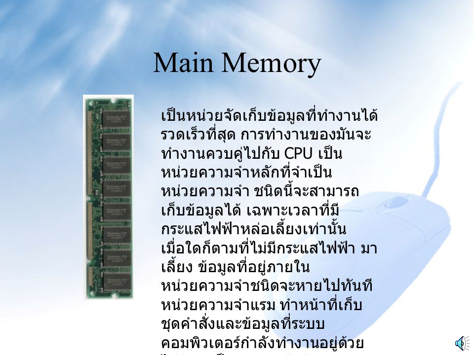 Main Memory