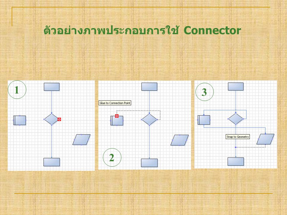 ตัวอย่างภาพประกอบการใช้ Connector