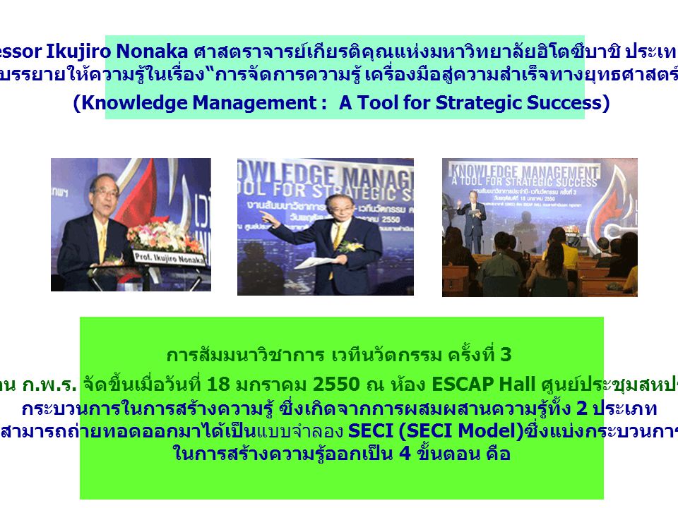 (Knowledge Management : A Tool for Strategic Success)