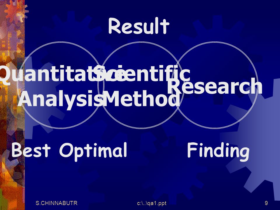 Quantitative Analysis Scientific Method Research