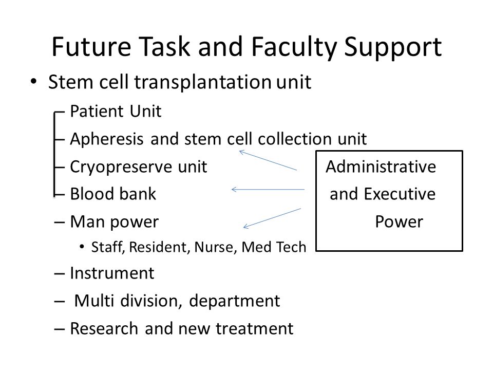 Future Task and Faculty Support