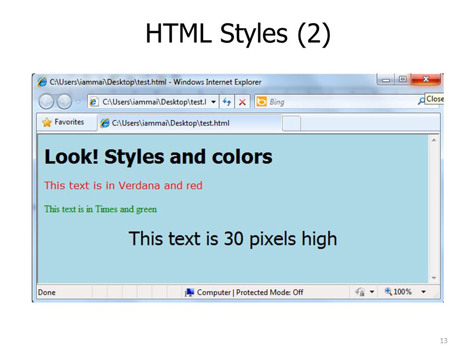HTML Styles (2)