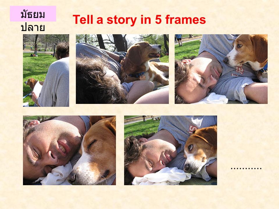 มัธยมปลาย Tell a story in 5 frames