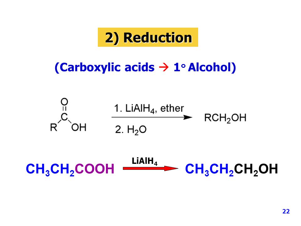 (Carboxylic acids  1๐ Alcohol)