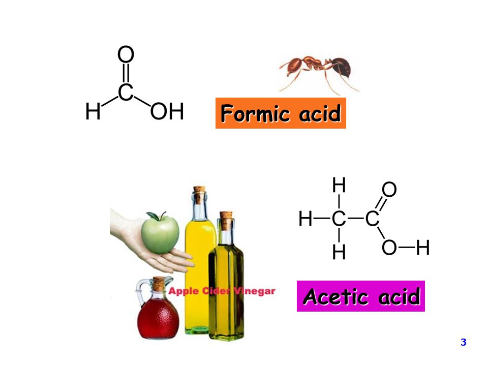 Formic acid Acetic acid 3