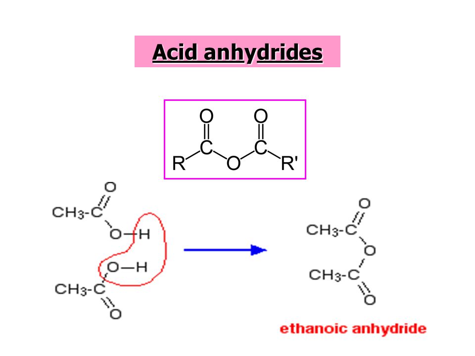 Acid anhydrides