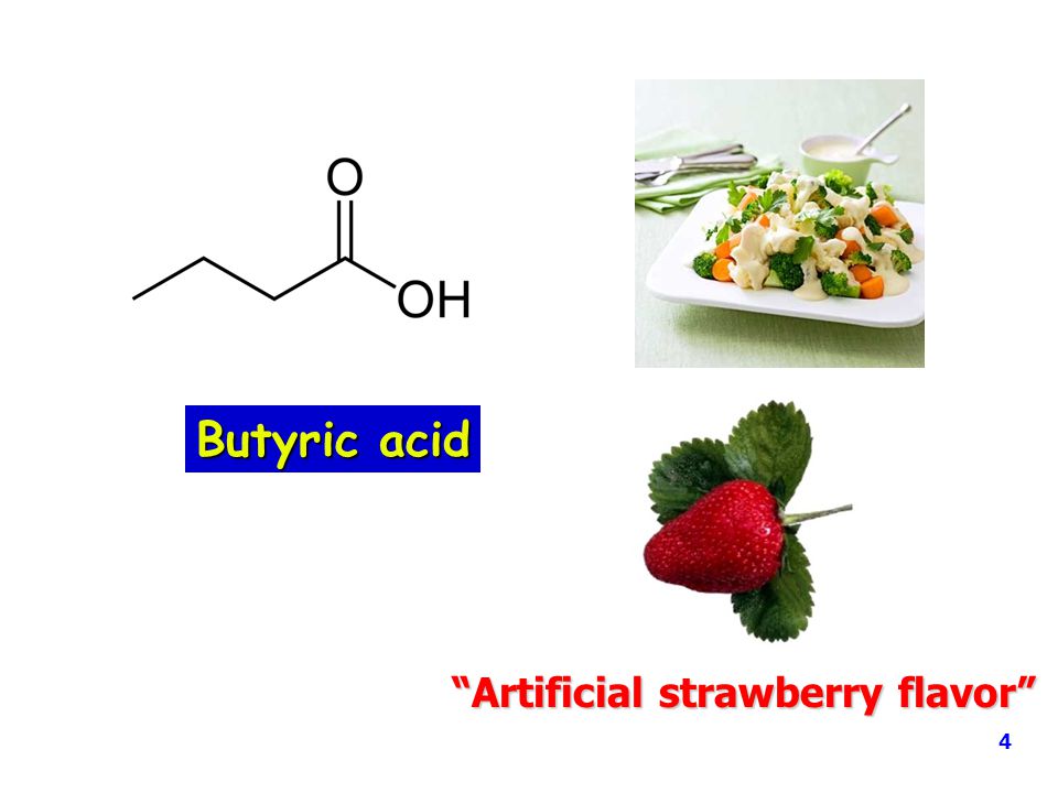 Butyric acid Artificial strawberry flavor 4