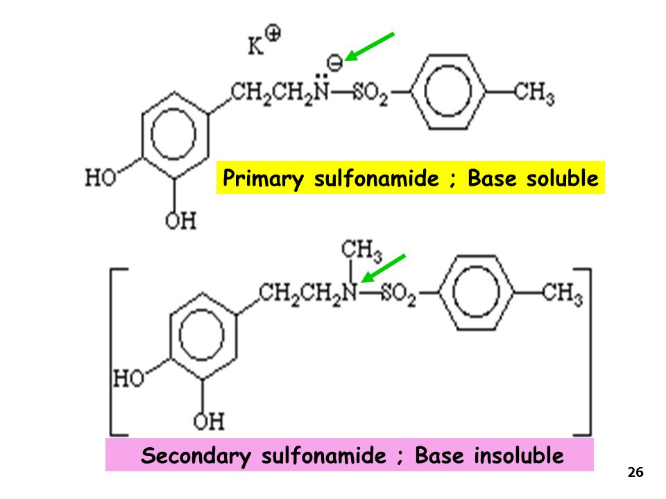 Primary sulfonamide ; Base soluble