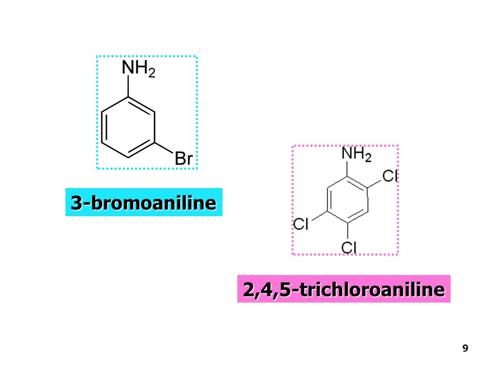 3-bromoaniline 2,4,5-trichloroaniline 9
