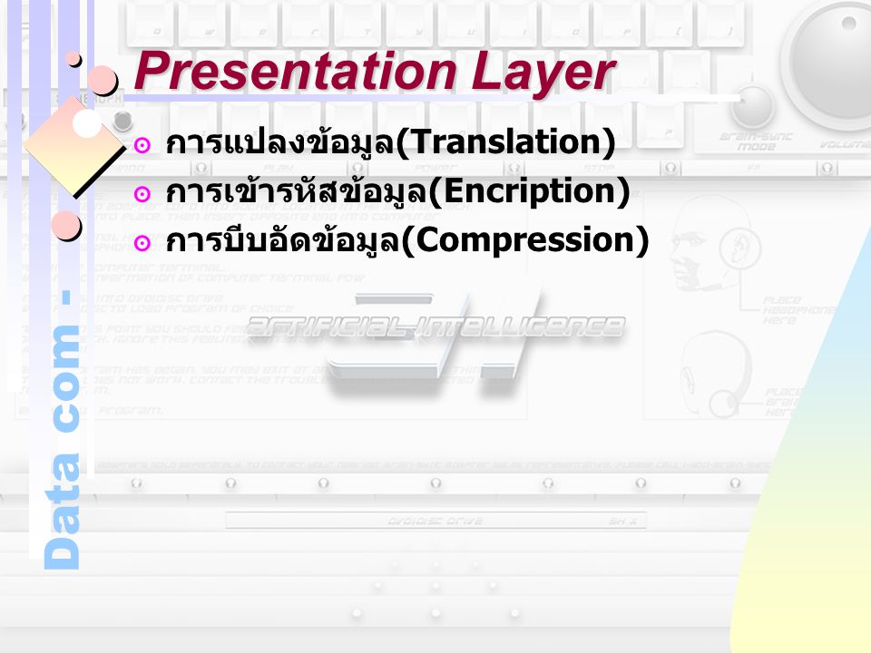 Presentation Layer การแปลงข้อมูล(Translation)