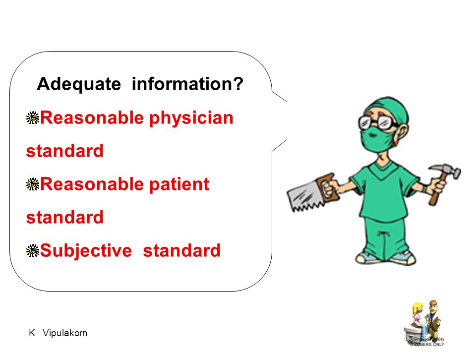 Reasonable physician standard