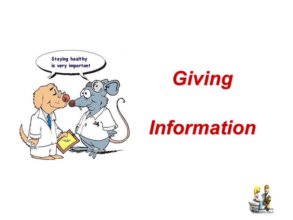 Giving Information