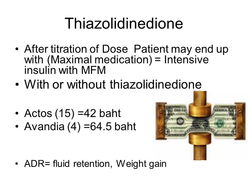 Thiazolidinedione With or without thiazolidinedione