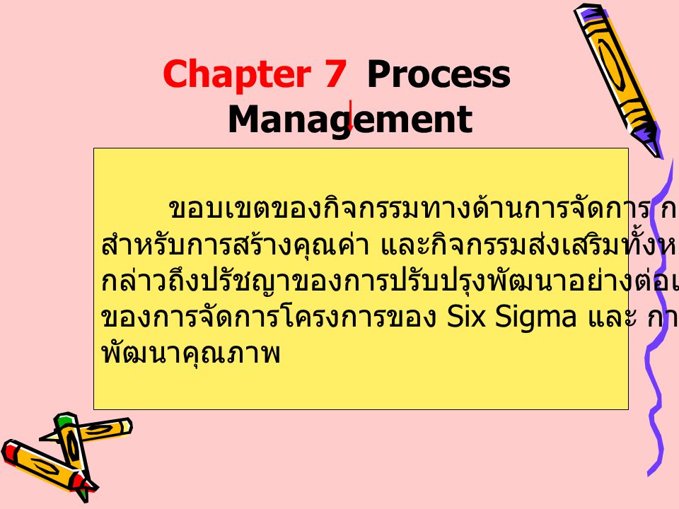 Chapter 7 Process Management