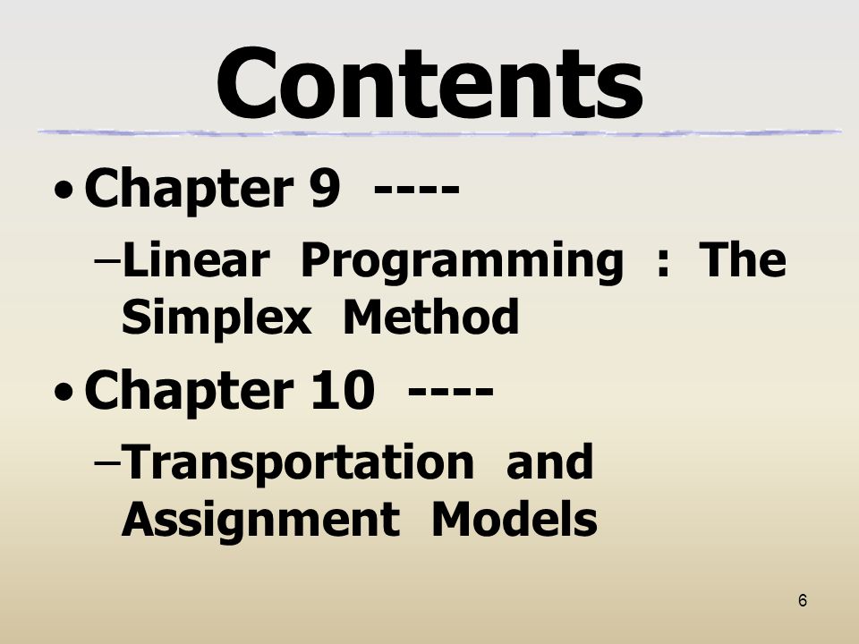 Contents Chapter Chapter