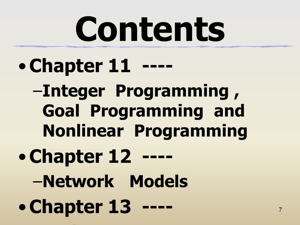 Contents Chapter Chapter Chapter