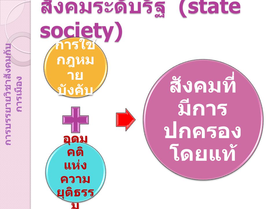 สังคมระดับรัฐ (state society)